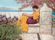 John William Godward Under the Blossom that Hangs on the Bough Germany oil painting artist
